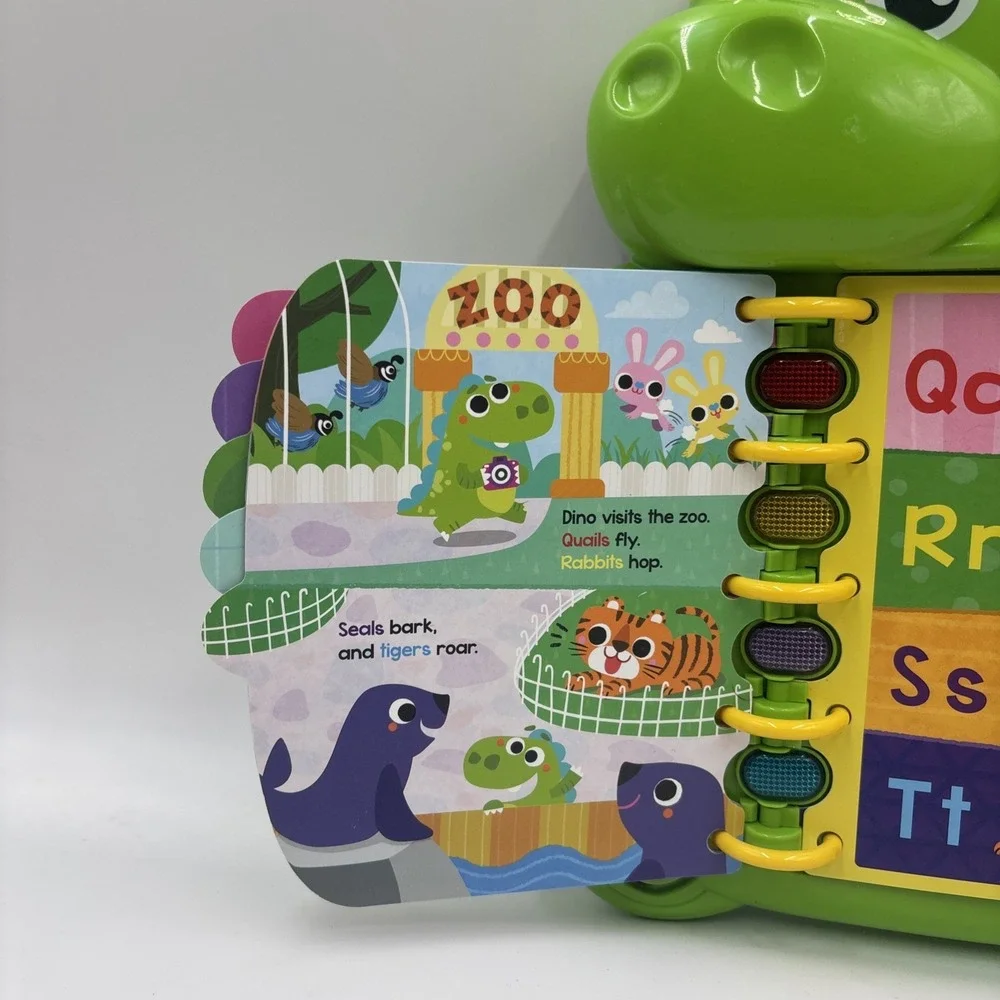Leap Frog, Dino's Delightful Day Book Interactive Toddler Learning Toy Tested